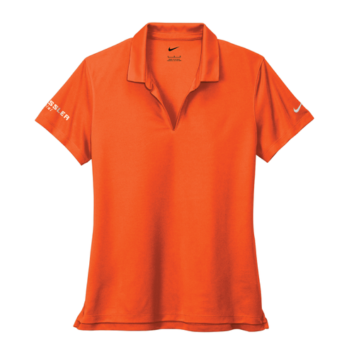 Nike Women's Dri-FIT Micro Pique 2.0 Polo - BRILLIANT ORANGE image thumbnail