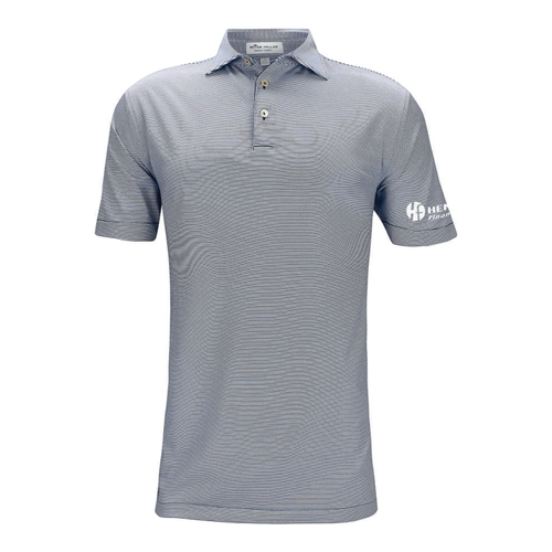 BULK ORDER -Peter Millar Men's Jubilee Stripe Performance Polo - NAVY image thumbnail