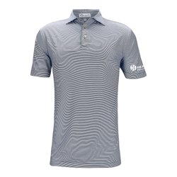 Image of Peter Millar Men's Jubilee Stripe Performance Polo - NAVY