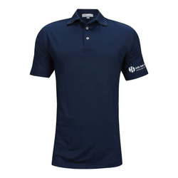 Image of Peter Millar Men's Solid Performance Jersey Polo - NAVY