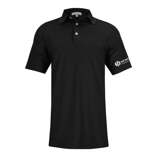 BULK ORDER -Peter Millar Men's Solid Performance Jersey Polo - BLACK image thumbnail