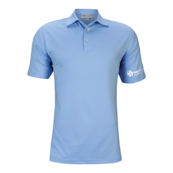 Image of BULK ORDER -Peter Millar Men's Solid Performance Jersey Polo - COTTAGE BLUE