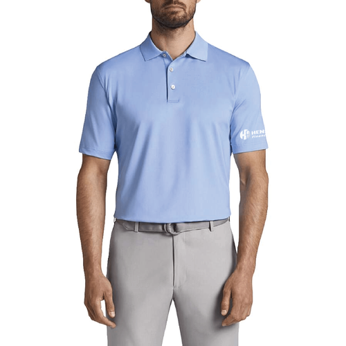 BULK ORDER -Peter Millar Men's Solid Performance Jersey Polo - COTTAGE BLUE image thumbnail