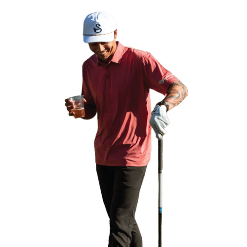 Swannies Men's Parker Polo - RED image thumbnail