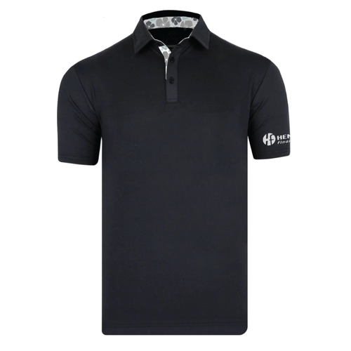 Swannies Men's James Polo - BLACK HEATHER image thumbnail