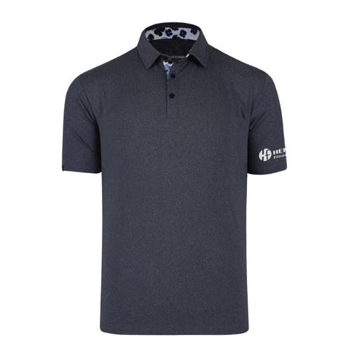 Swannies Men's James Polo - NAVY HEATHER image thumbnail