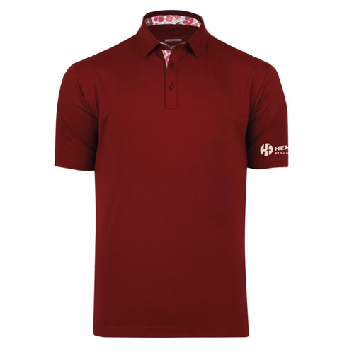 Swannies Men's James Polo - RED HEATHER image thumbnail