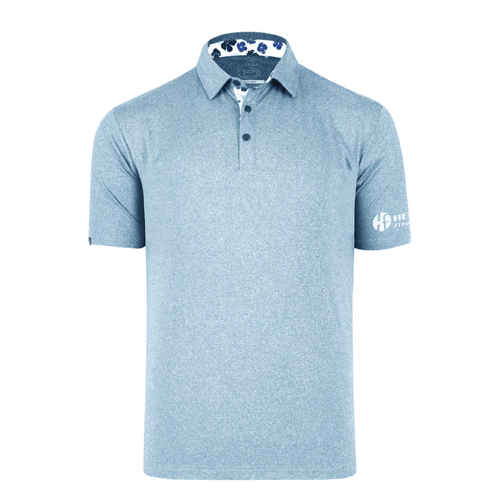 Swannies Men's James Polo - SKY HEATHER image thumbnail