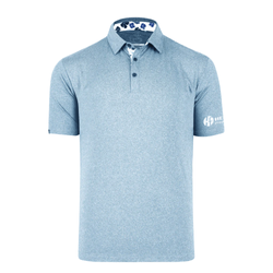 Image of Swannies Men's James Polo - SKY HEATHER