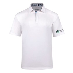 Image of Swannies Men's James Polo - WHITE HEATHER