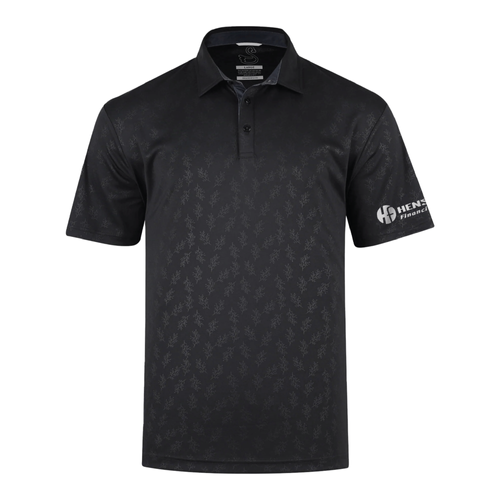 Swannies Men's Barrett Polo - BLACK image thumbnail