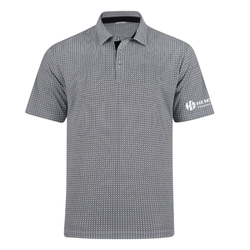 Image of Swannies Men's Tanner Polo - GLACIER/BLACK