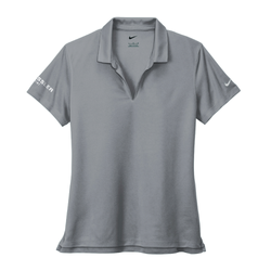 Image of Nike Women's Dri-FIT Micro Pique 2.0 Polo - COOL GREY
