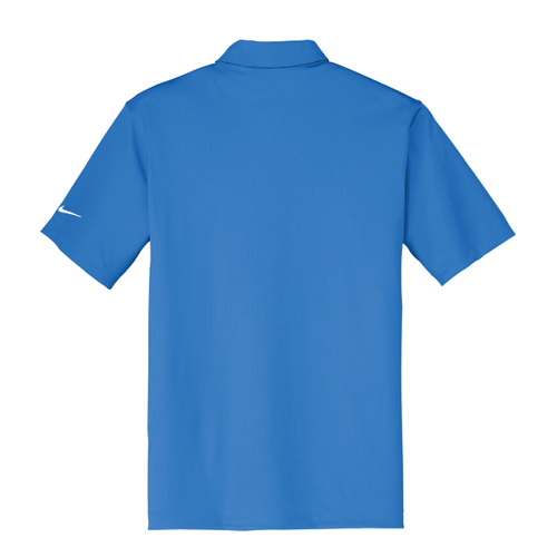 Nike Men's Dri-FIT Vertical Mesh Polo - BRISK BLUE image thumbnail