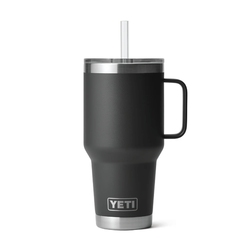 Yeti Rambler 35 Ounce Straw Mug - BLACK image thumbnail
