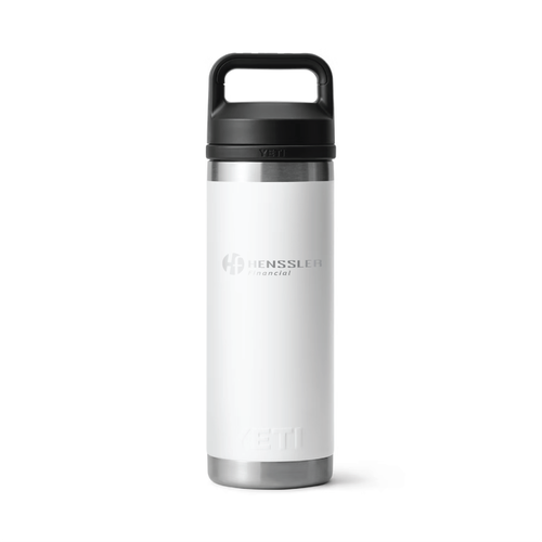 BULK ORDER - Yeti Rambler 18 Ounce Bottle w/ Chug Cap - WHITE image thumbnail