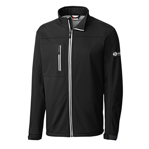 Clique Men's Telemark Eco Stretch Softshell Full Zip Jacket - BLACK image thumbnail