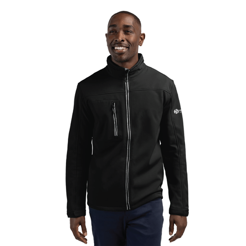 Clique Men's Telemark Eco Stretch Softshell Full Zip Jacket - BLACK image thumbnail