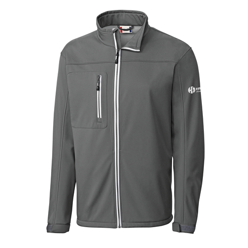 Clique Men's Telemark Eco Stretch Softshell Full Zip Jacket - GREY image thumbnail