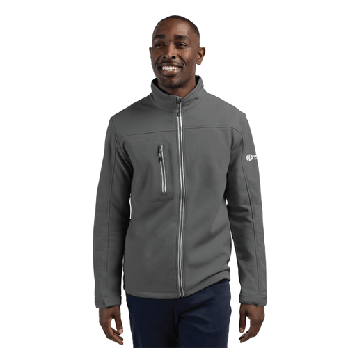 Clique Men's Telemark Eco Stretch Softshell Full Zip Jacket - GREY image thumbnail