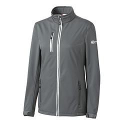 Image of Clique Women's Telemark Eco Stretch Softshell Full Zip Jacket - GREY