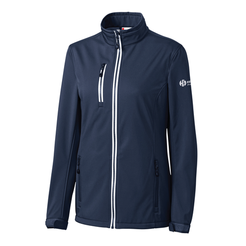 Clique Women's Telemark Eco Stretch Softshell Full Zip Jacket - DARK NAVY image thumbnail