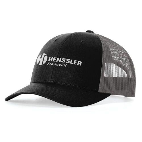 Richardson 115 Low Pro Trucker Hat - BLACK/CHARCOAL image thumbnail
