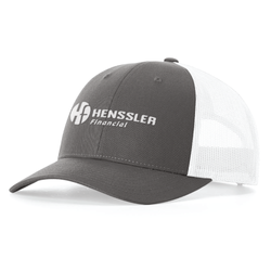 Image of Richardson 115 Low Pro Trucker Hat - CHARCOAL/WHITE