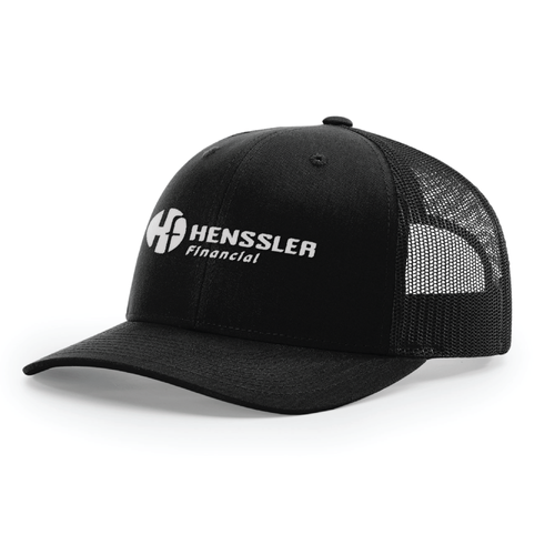 Richardson 112 Trucker Hat - BLACK image thumbnail
