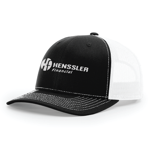 Richardson 112 Trucker Hat - BLACK/WHITE image thumbnail
