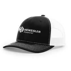 Image of Richardson 112 Trucker Hat - BLACK/WHITE