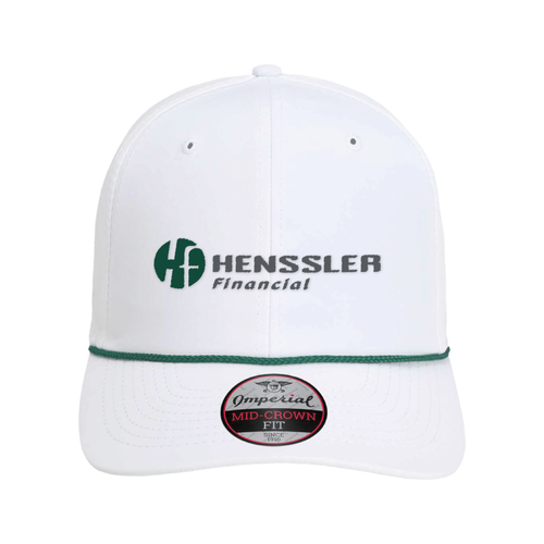 Imperial 7054 The Wingman Cap - WHITE/DARK GREEN image thumbnail