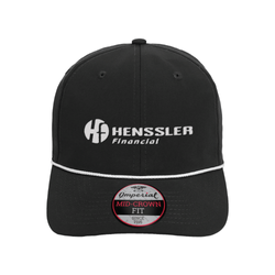 Image of Imperial 7054 The Wingman Cap - BLACK/WHITE