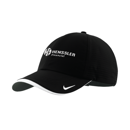 Nike Dri-FIT Perforated Performance Cap - BLACK/WHITE image thumbnail