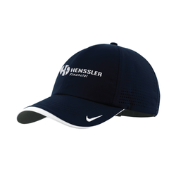 Image of Nike Dri-FIT Perforated Performance Cap - NAVY/WHITE