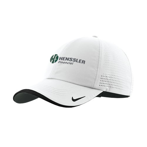 Nike Dri-FIT Perforated Performance Cap - WHITE/BLACK image thumbnail