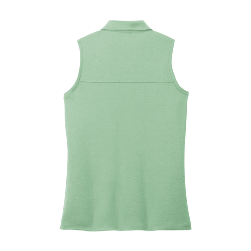 TravisMathew Women's Coto Performance Sleeveless Polo - BERYL GREEN HEATHER image thumbnail