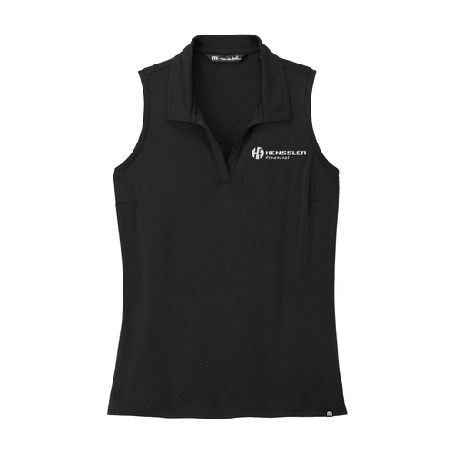 TravisMathew Women's Coto Performance Sleeveless Polo - BLACK image thumbnail