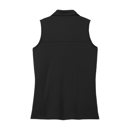TravisMathew Women's Coto Performance Sleeveless Polo - BLACK image thumbnail