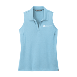 Image of TravisMathew Women's Coto Performance Sleeveless Polo - BRILLIANT BLUE HEATHER