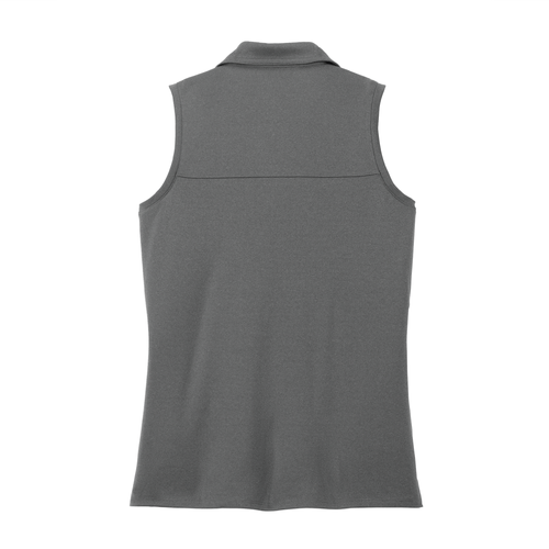 TravisMathew Women's Coto Performance Sleeveless Polo - QUIET SHADE GREY/BLACK image thumbnail