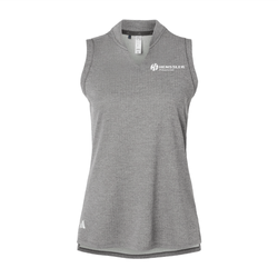 Image of Adidas Women's Ultimate365 Textured Sleeveless Shirt - CHARCOAL