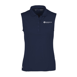 Image of Antigua Women's Sleeveless Tribute Polo - NAVY