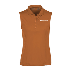 Image of Antigua Women's Sleeveless Tribute Polo - BURNT ORANGE