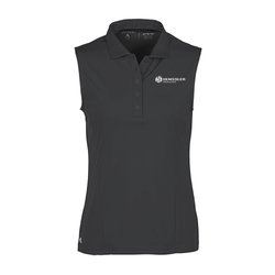 Image of Antigua Women's Sleeveless Tribute Polo - SMOKE
