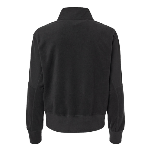 Adidas Women's Fleece Quarter-Zip Pullover - BLACK image thumbnail