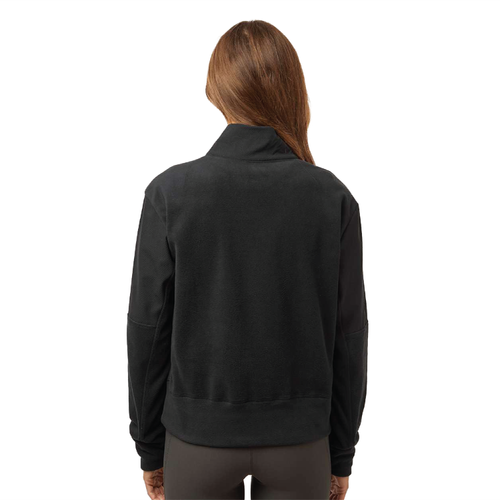 Adidas Women's Fleece Quarter-Zip Pullover - BLACK image thumbnail