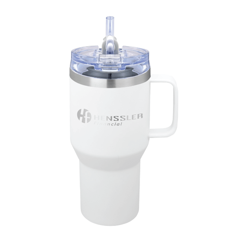 30 oz Urban Peak Apex Ridge Vacuum Travel Mug - WHITE image thumbnail