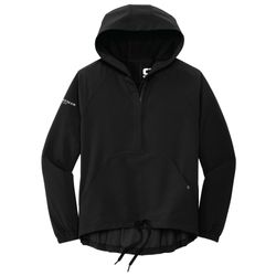 Image of Ogio Women's Connection Anorak Hooded Pullover - BLACK