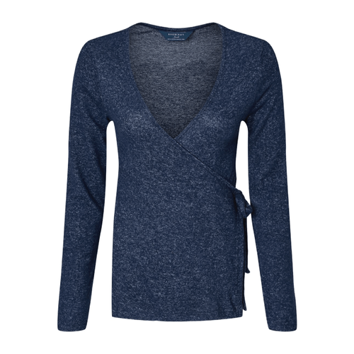 Boxercraft Women's Cuddle Wrap Top - NAVY HEATHER image thumbnail